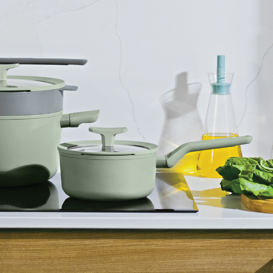 หม้อซอสอะลูมิเนี่ยมเคลือบเซรามิค BergHOFF Non-stick 18ซม. Balance Sage 3950448_3